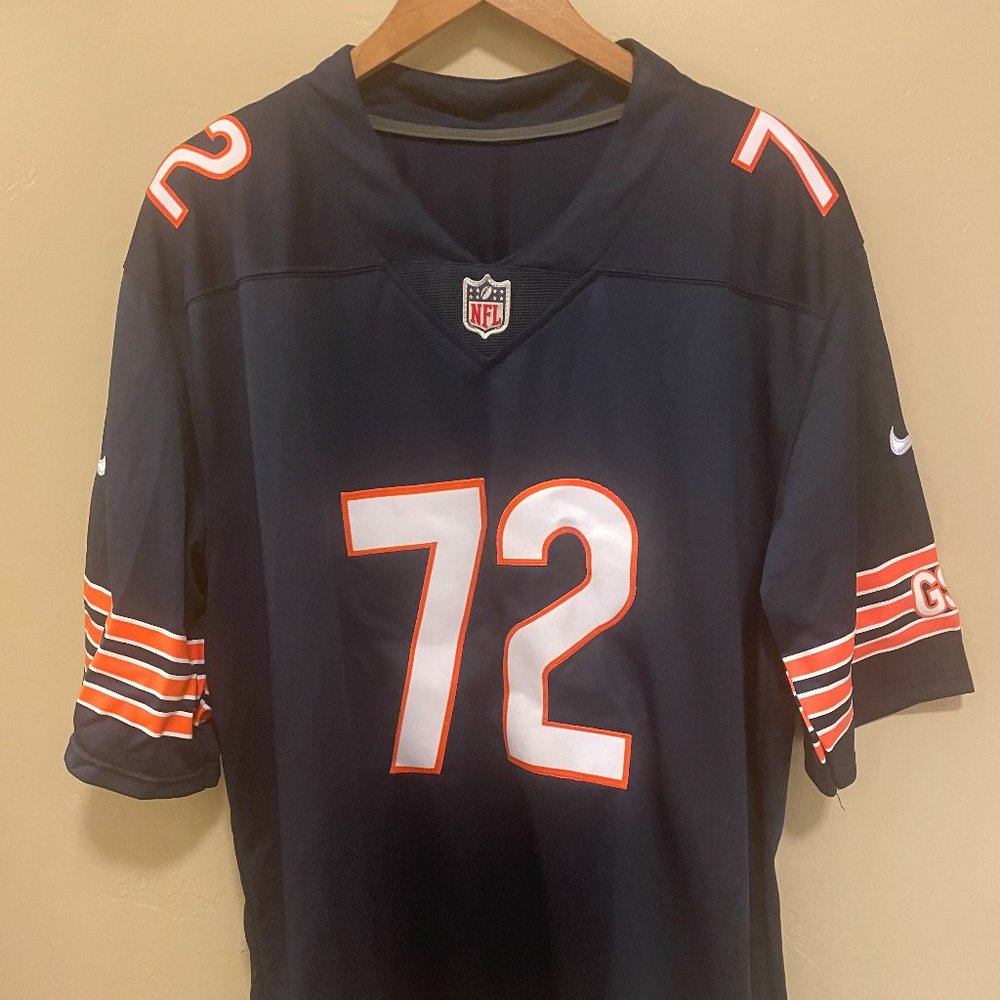 Men's Nike On Field Jersey #72 Navy Blue Orange XL NWT